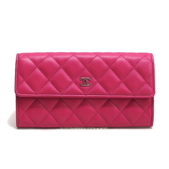 CHANEL Pink Caviar Leather Wallet - Picture 1 of 11
